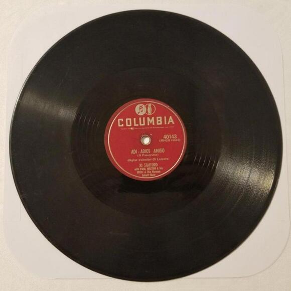 3/$25 Jo Stafford 78 RPM Make Love to Me! / Adi-Adios Amigo Columbia 40143 - Picture 2 of 5